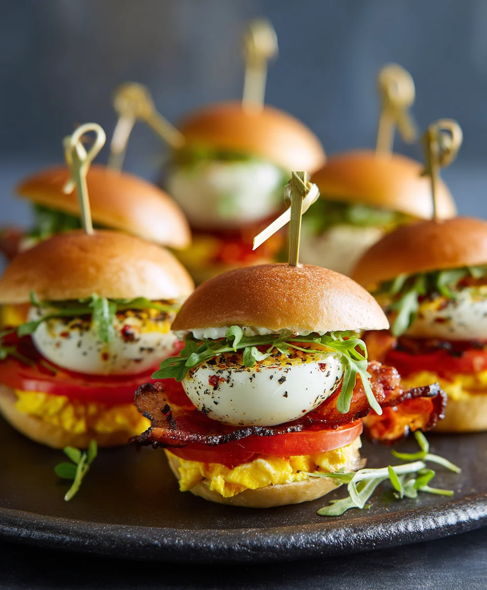 Deviled BLT Beef Egg Sliders - Quick & Easy Bite