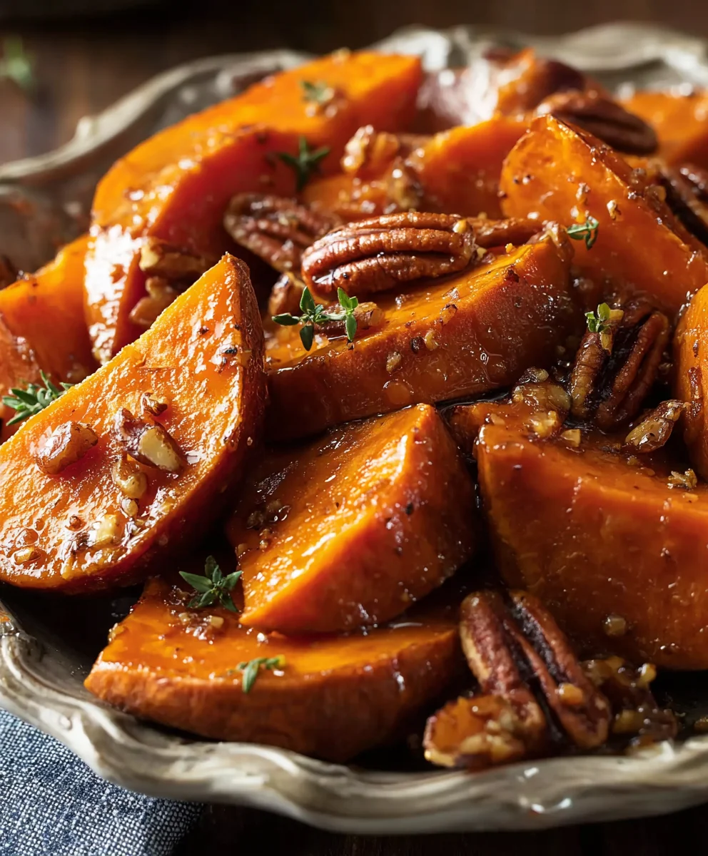 Easy Maple Sweet Potatoes - Delicious Side Dish
