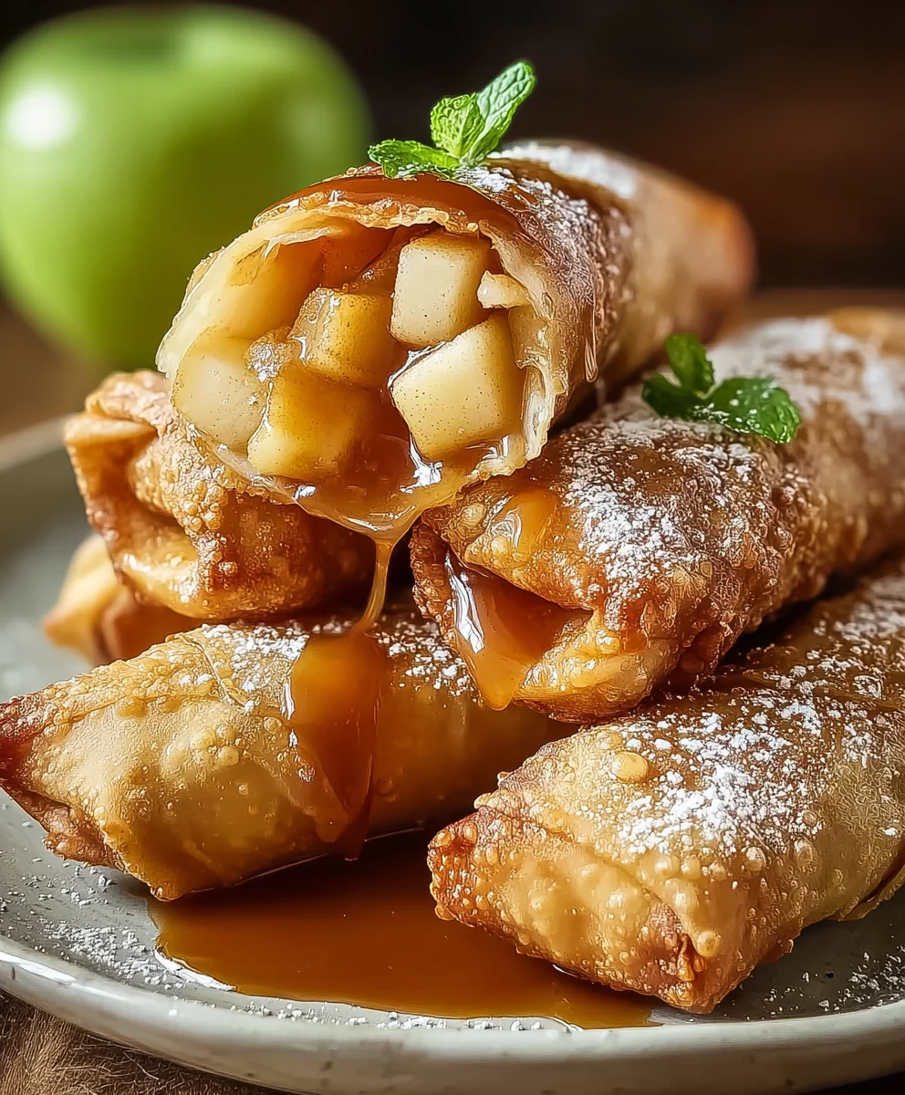 Crispy Apple Pie Egg Rolls: Your Favorite Dessert Twist!