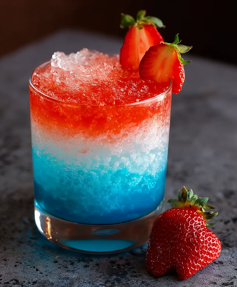 Patron Strawberry Blue Hawaiian Mocktail- Refreshing Treat