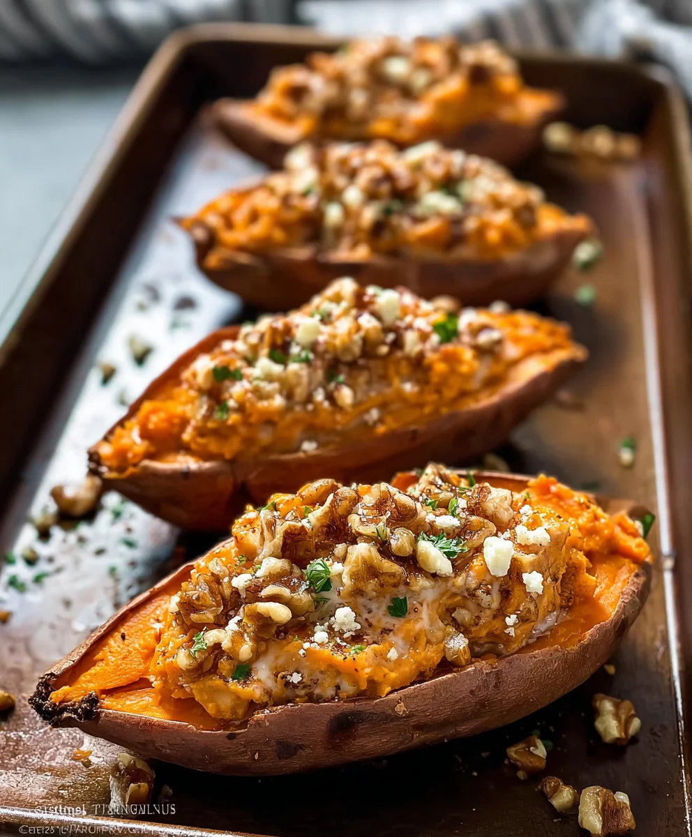 Twice-Baked Sweet Potatoes- Easy & Delicious