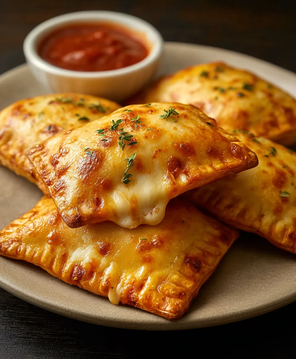 Easy Cheesy Beef Pizza Pockets Recipe
