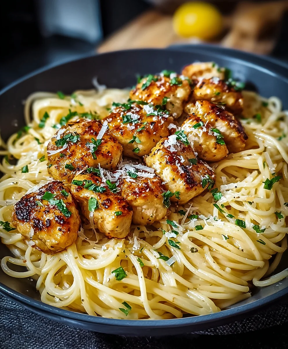 Lemon Chicken Parmesan Linguine Recipe