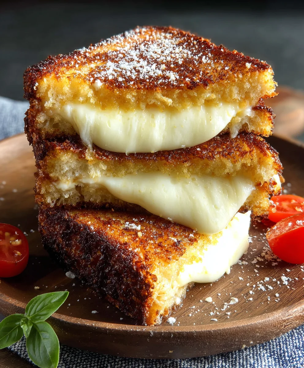 Crispy Mozzarella in Carrozza- Easy Italian Fried Cheese