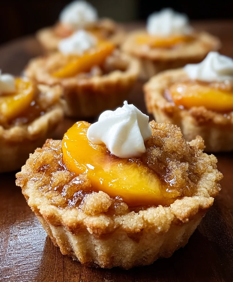 Delicious Peach Cobbler Cookie Cups Recipe - Easy Dessert!
