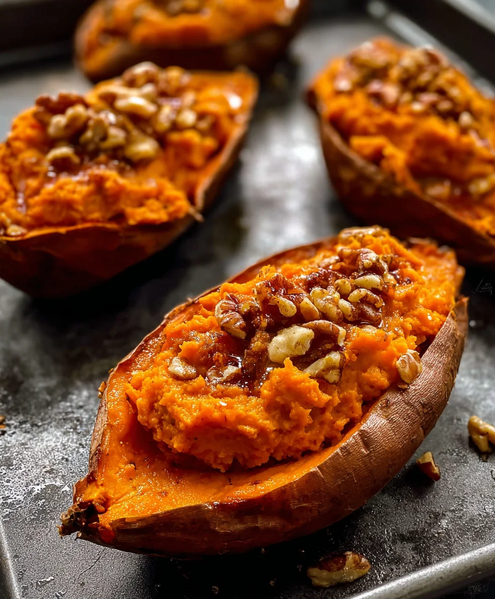 Twice-Baked Sweet Potatoes- Easy & Delicious