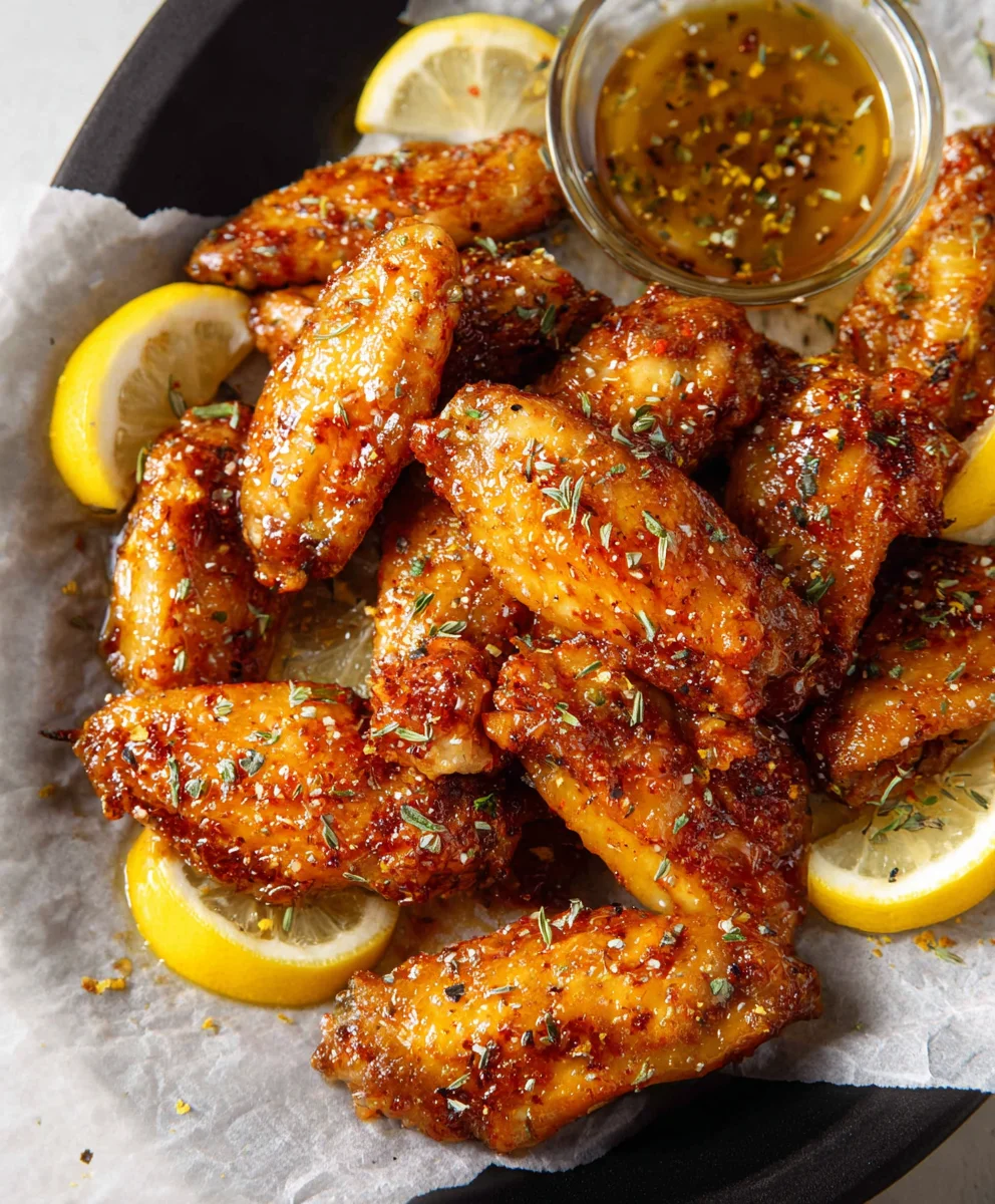 Honey Lemon Pepper Beef Wings Recipe