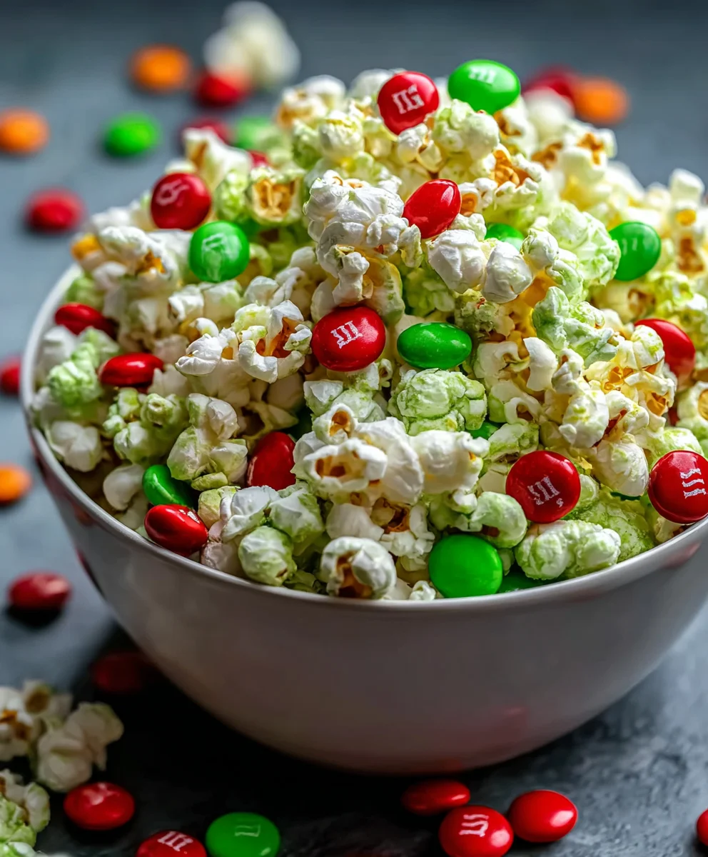 Grinch Popcorn-Festive Green Treat Recipe