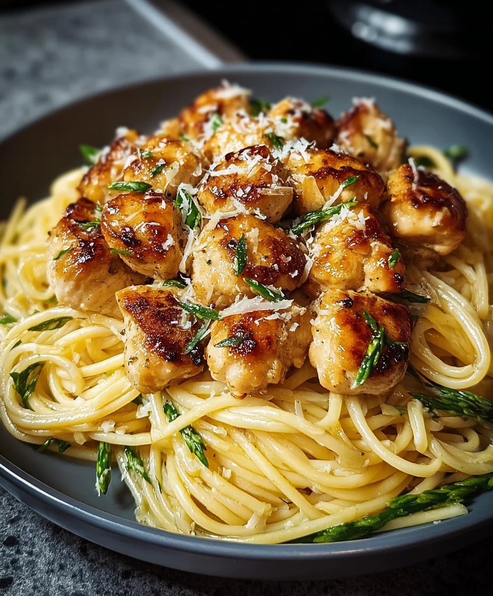 Lemon Chicken Parmesan Linguine Recipe