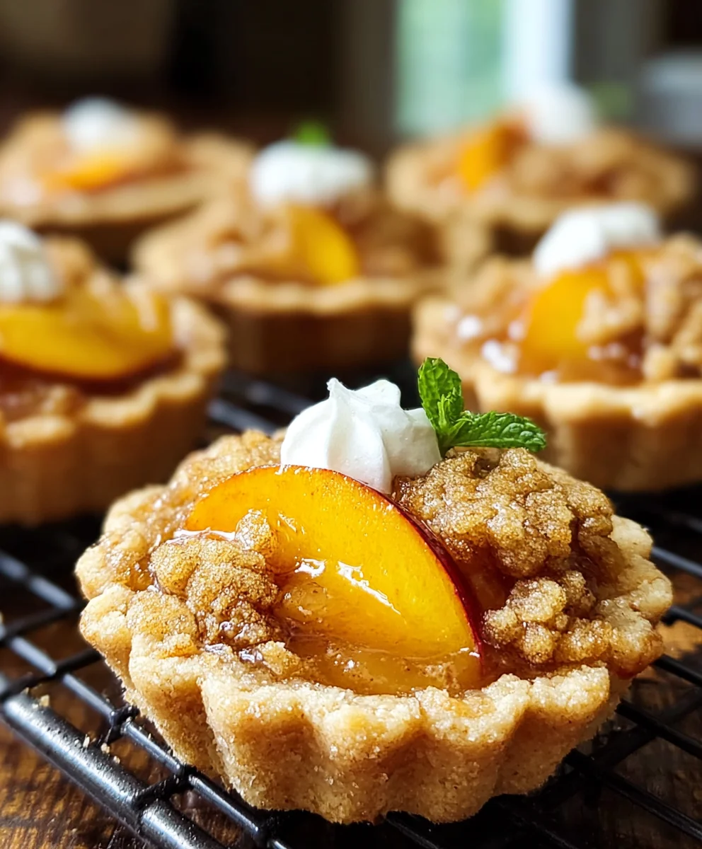 Delicious Peach Cobbler Cookie Cups Recipe - Easy Dessert!