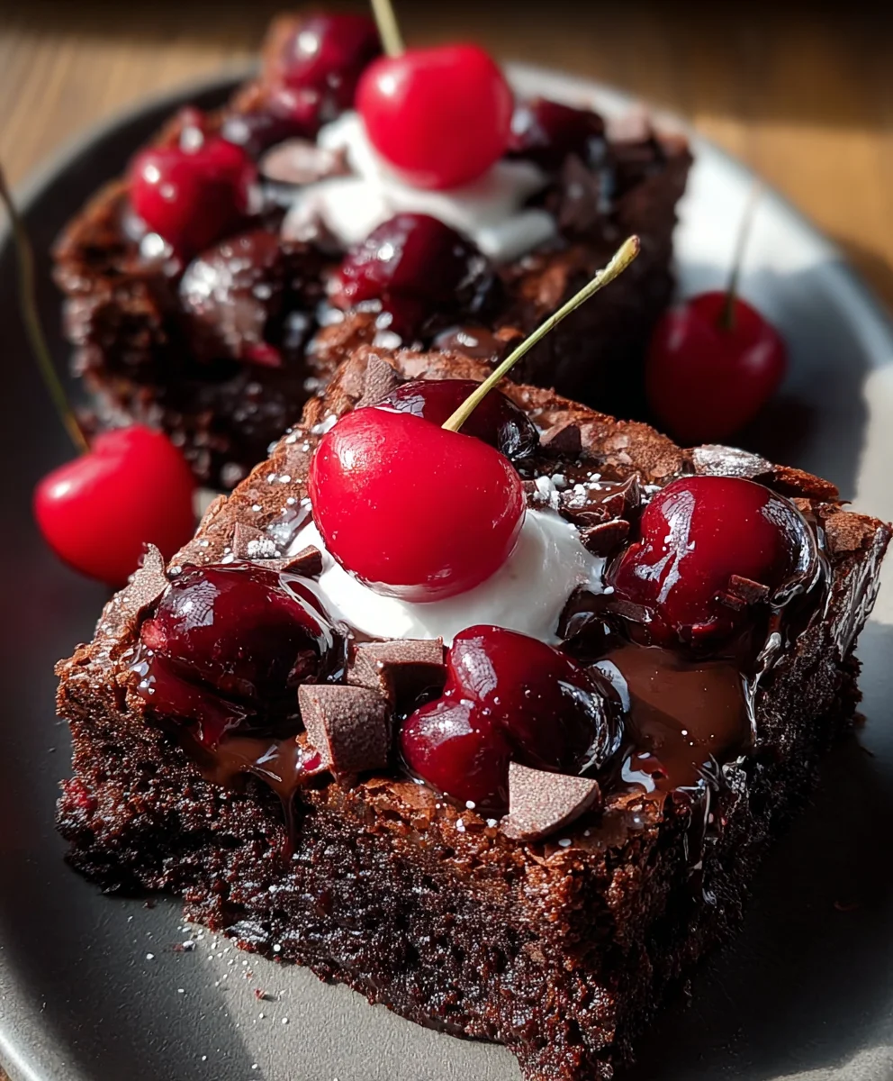 Small-Batch Black Forest Brownies-Decadent Treat