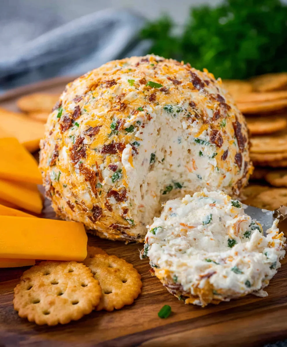 Easy Cheddar Ranch Cheeseball Recipe