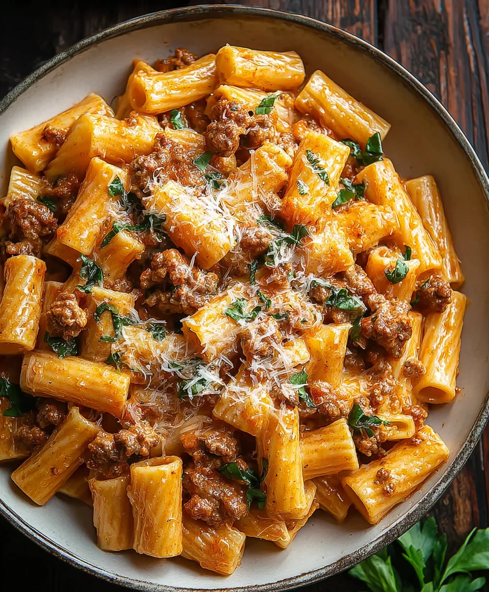 Creamy Beef Rigatoni - Easy Family Dinner Recipe