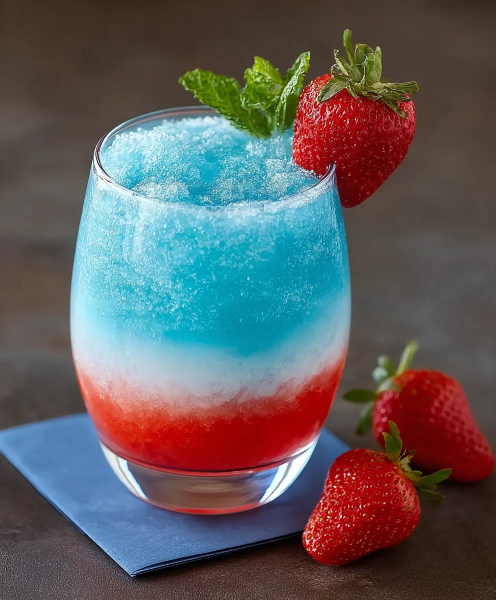 Patron Strawberry Blue Hawaiian Cocktail - Non-Alcoholic Twist