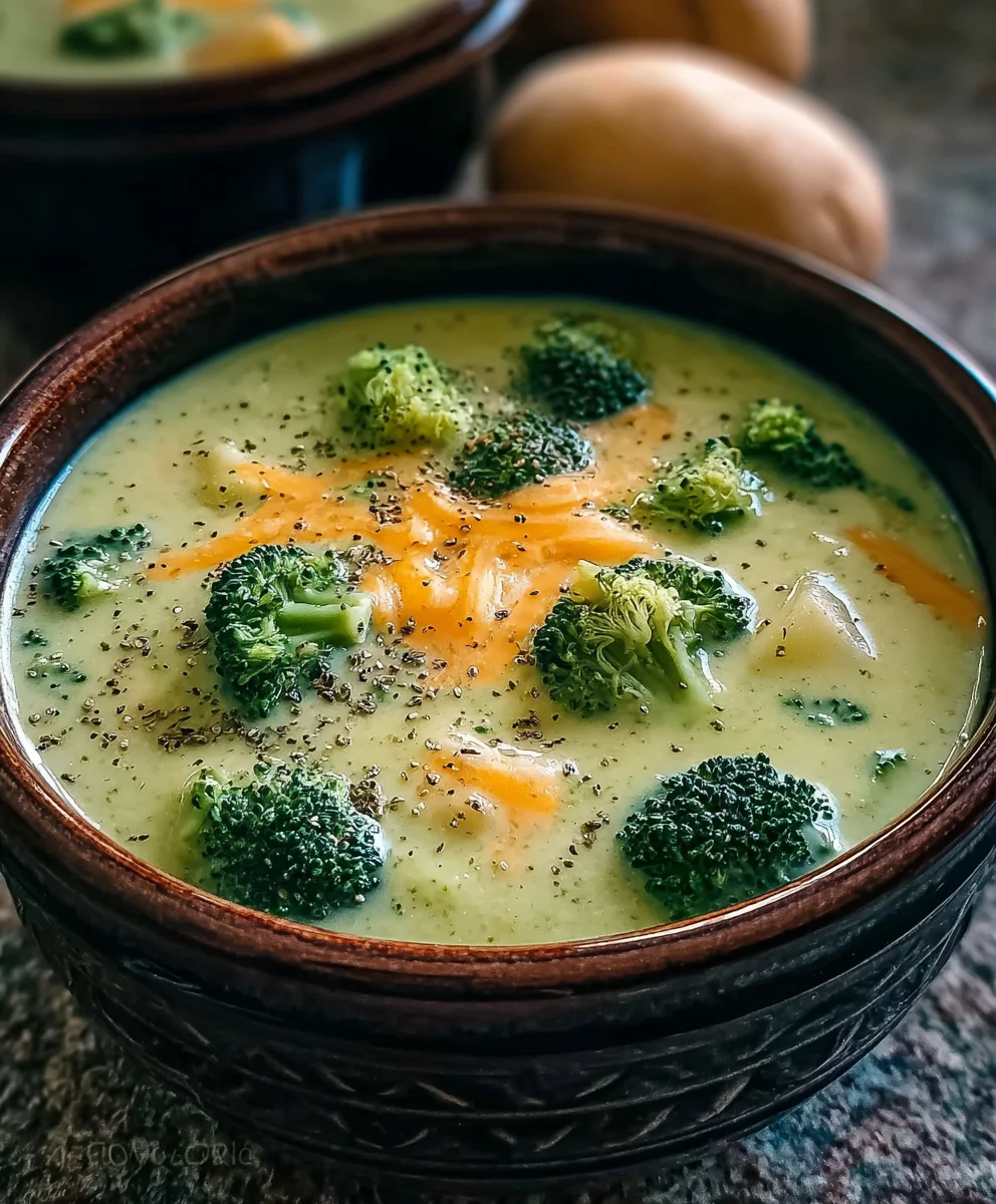 Hearty Broccoli Potato Soup Recipe - Creamy Comfort