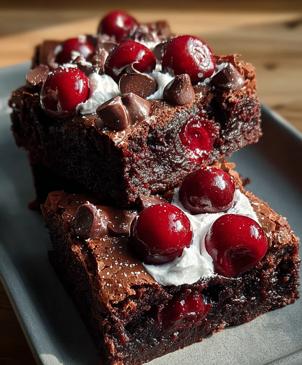 Small-Batch Black Forest Brownies-Decadent Treat