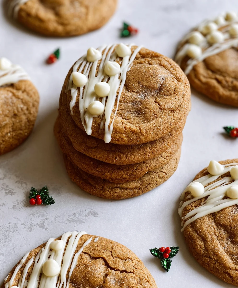 Chewy Maple Cinnamon White Chocolate Cookies