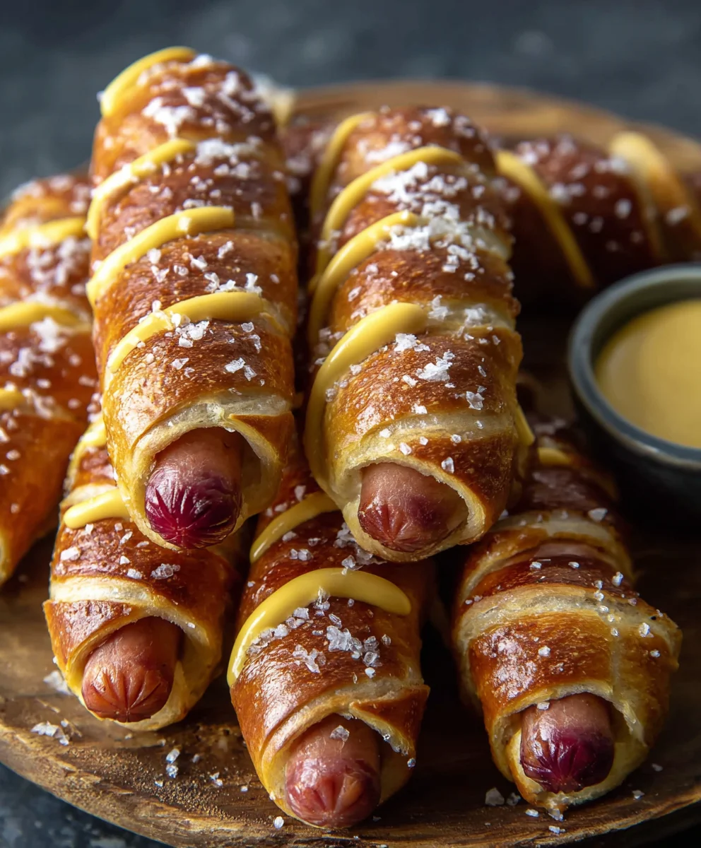 Easy Beef Pretzel Dogs - Delicious Appetizer Recipe