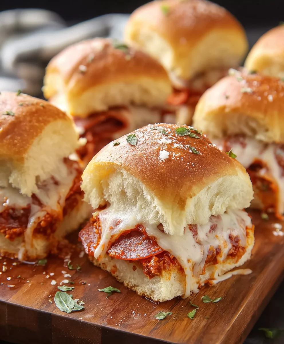 Easy Beef Pizza Sliders-Quick Game Day Appetizer