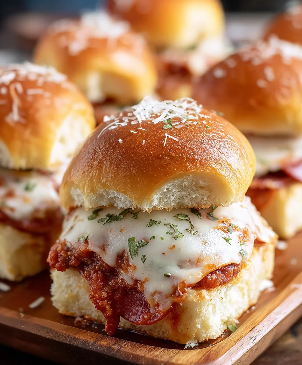 Easy Beef Pizza Sliders-Quick Game Day Appetizer