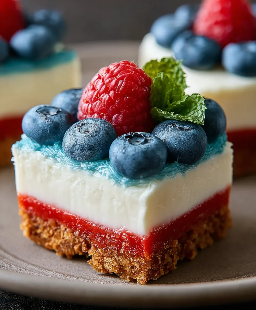 Easy No-Bake Patriotic Cheesecake Recipe-Festive Dessert