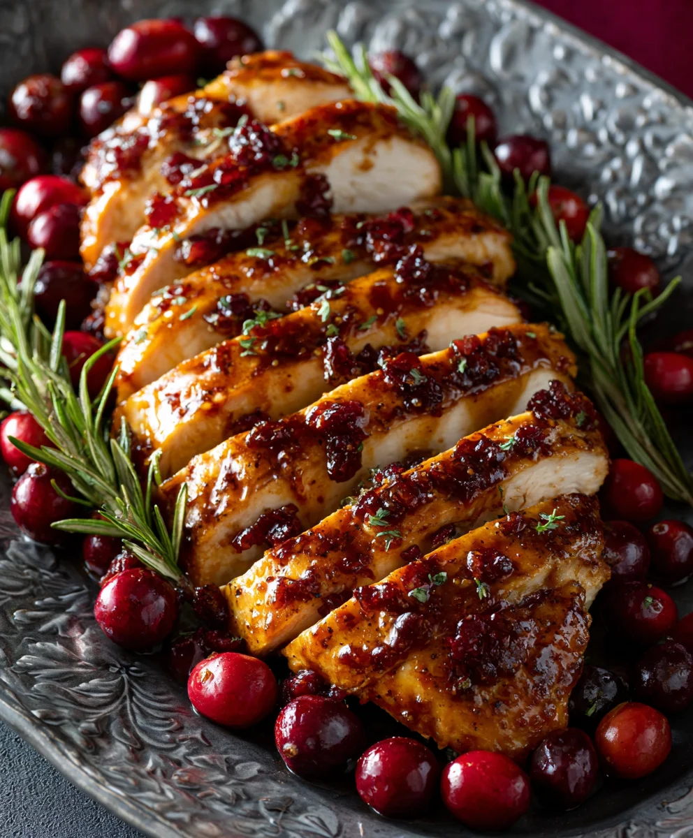 Juicy Cranberry Orange Glazed Turkey Breast for Holidays