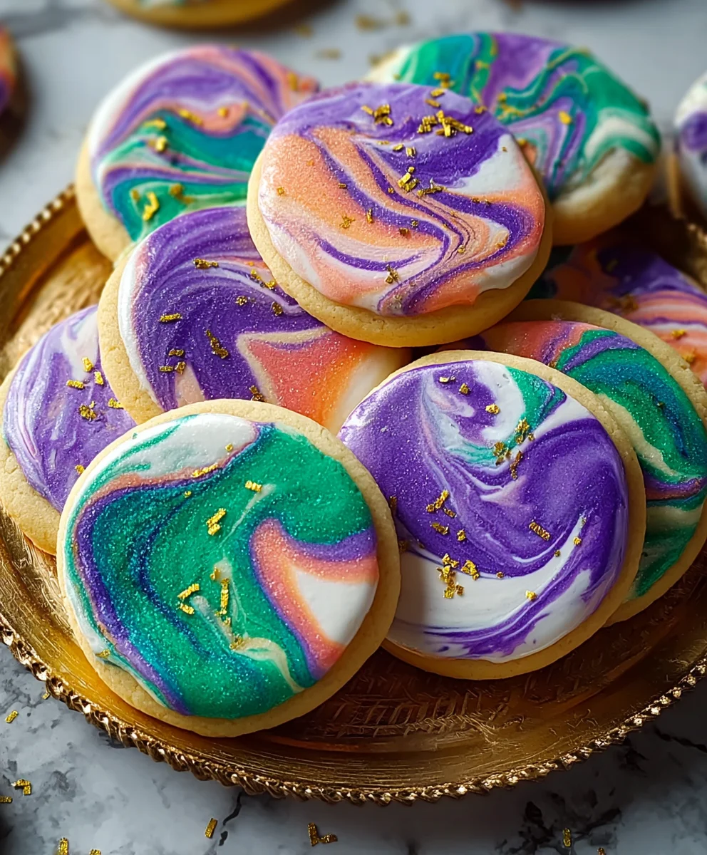 Marbled Sugar Cookies - Easy Swirl Recipe