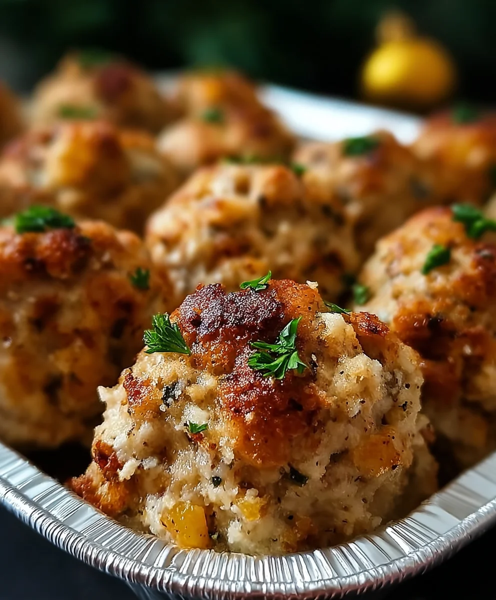 Easy Beef Stuffing Balls-Party Appetizer