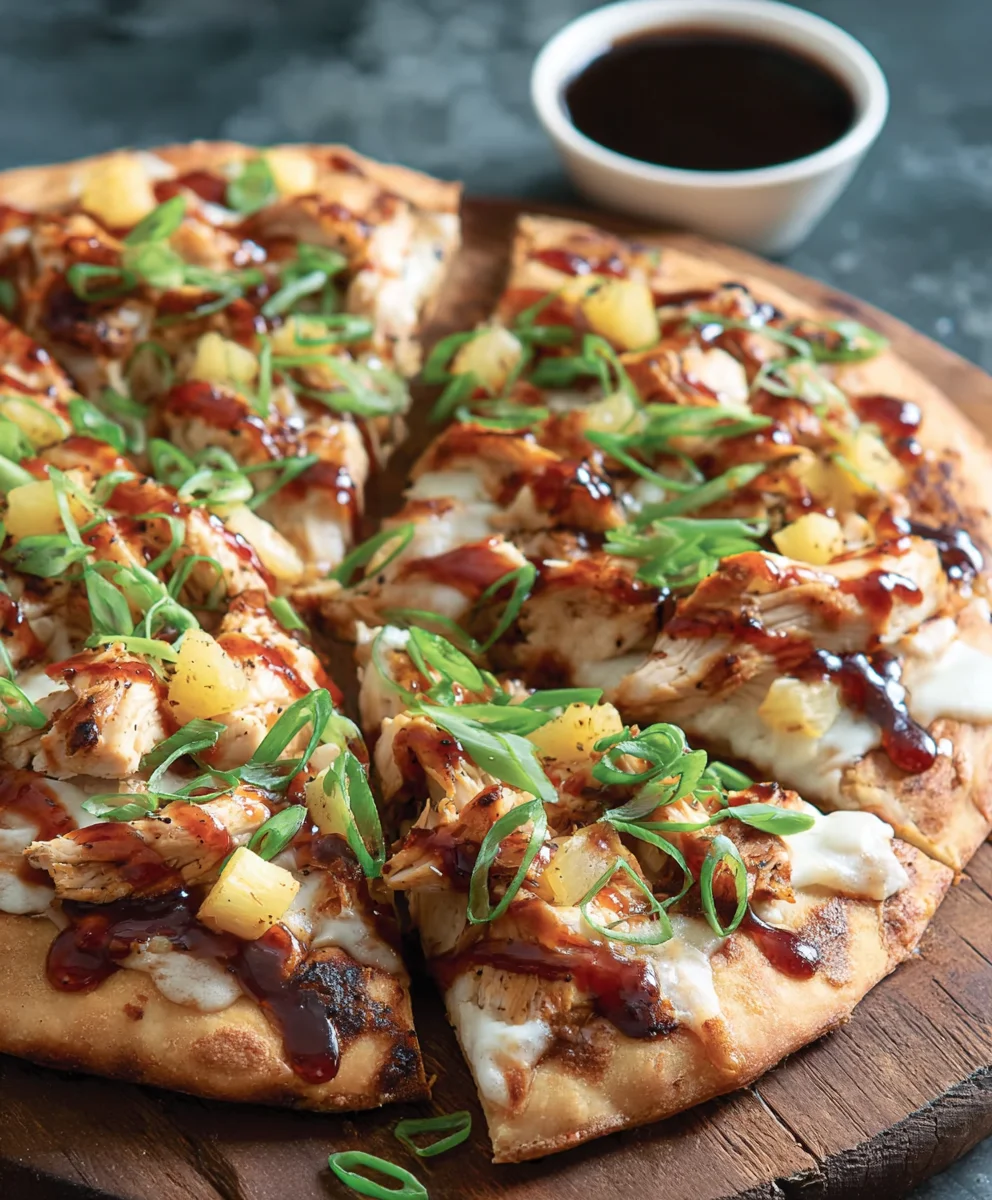 Grilled Chicken Teriyaki Pizza Recipe- Easy & Delicious