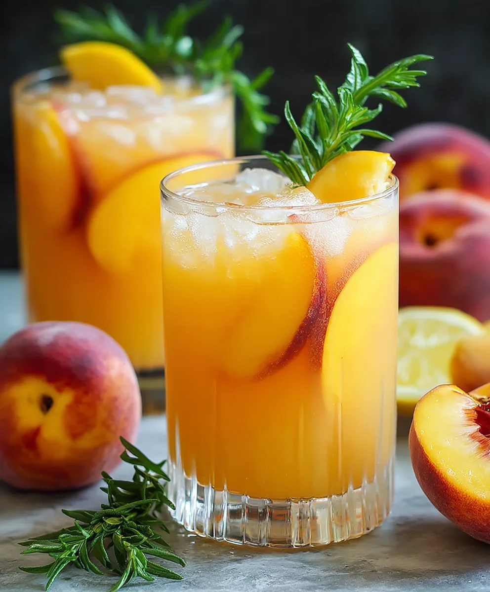 Refreshing Peach Lemonade - Sweet & Zesty Summer Drink
