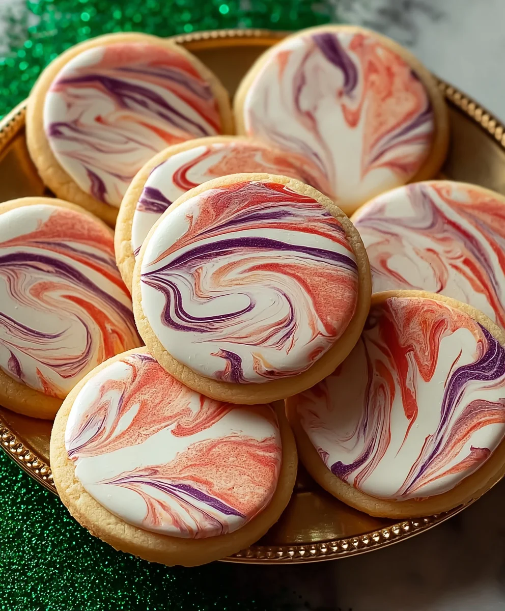 Marbled Sugar Cookies - Easy Swirl Recipe