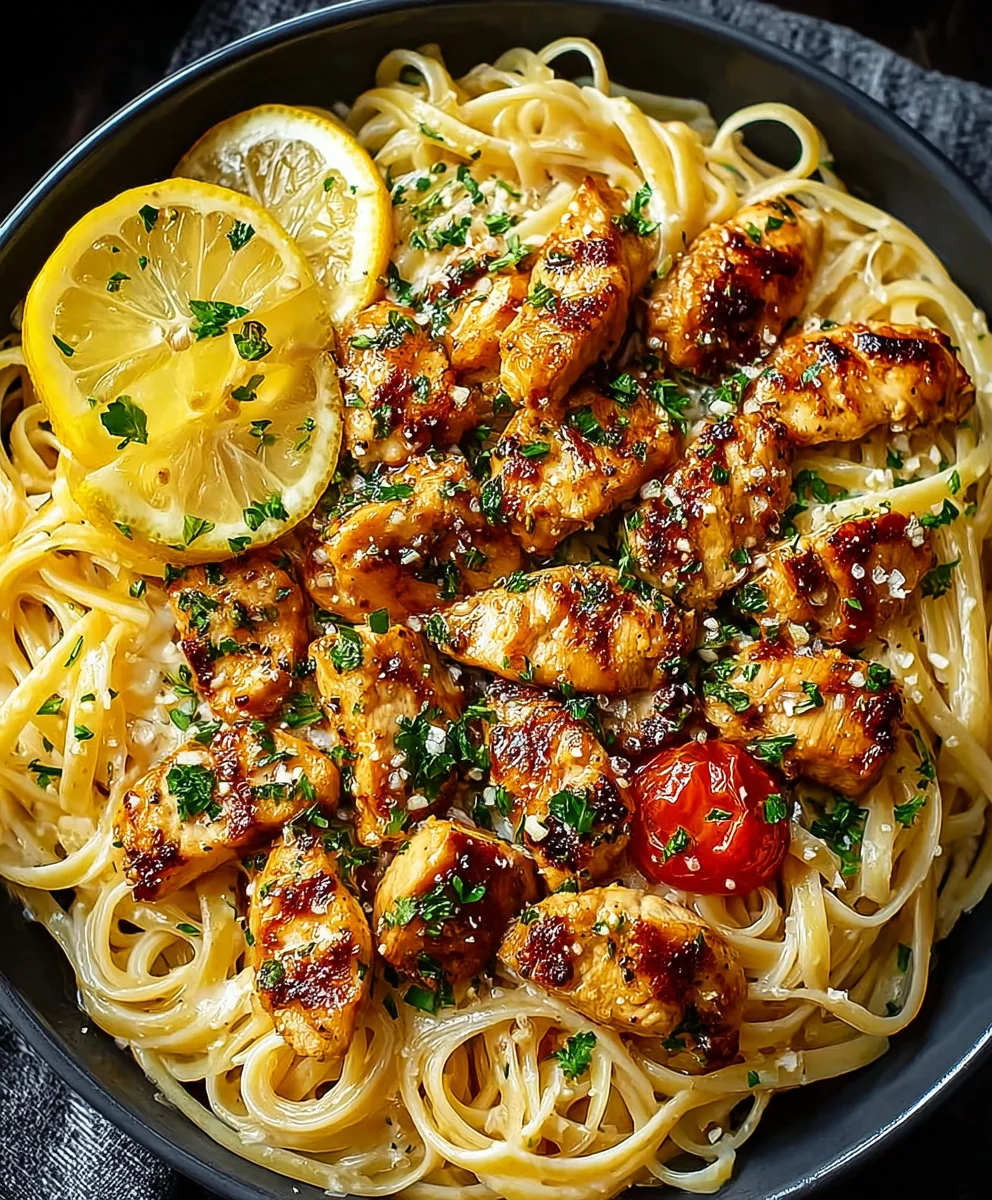 Zesty Lemon Chicken Linguine - Easy Dinner Recipe