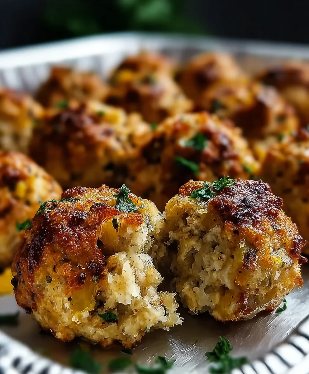 Easy Beef Stuffing Balls-Party Appetizer