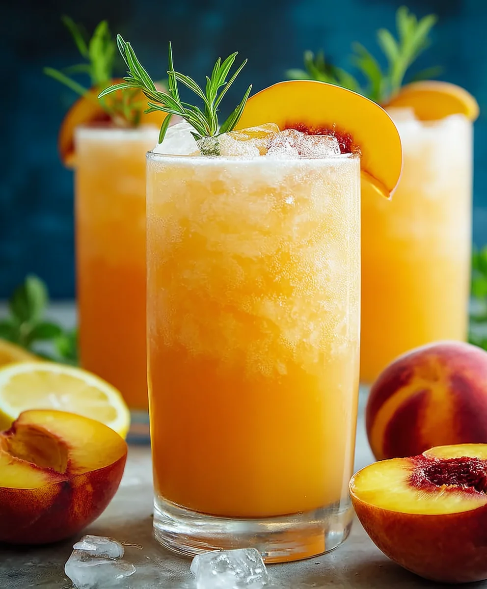 Refreshing Peach Lemonade - Sweet & Zesty Summer Drink