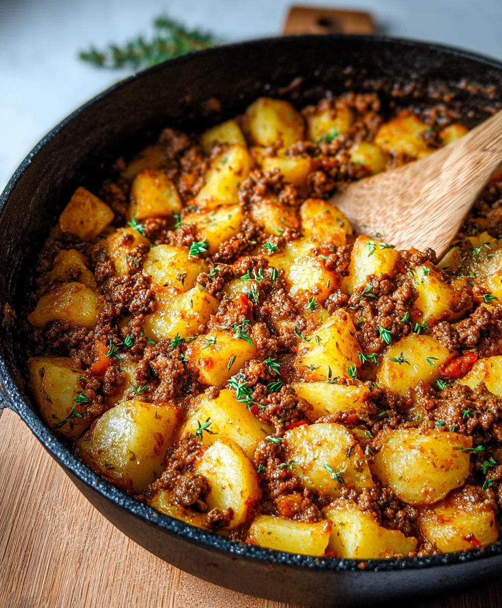 Easy Ground Beef and Potatoes Recipe