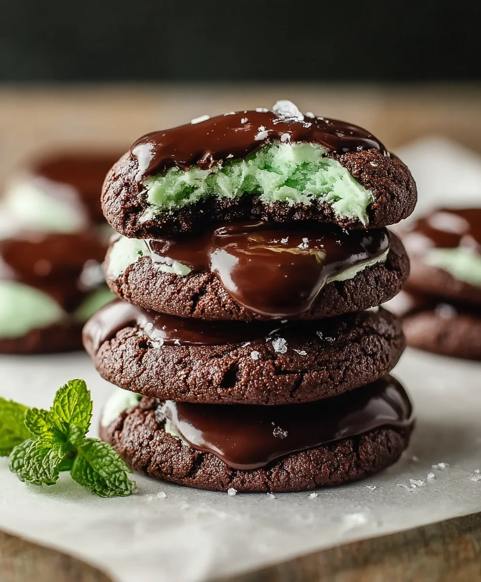 Delicious Mint Chocolate Cookies-Easy Recipe
