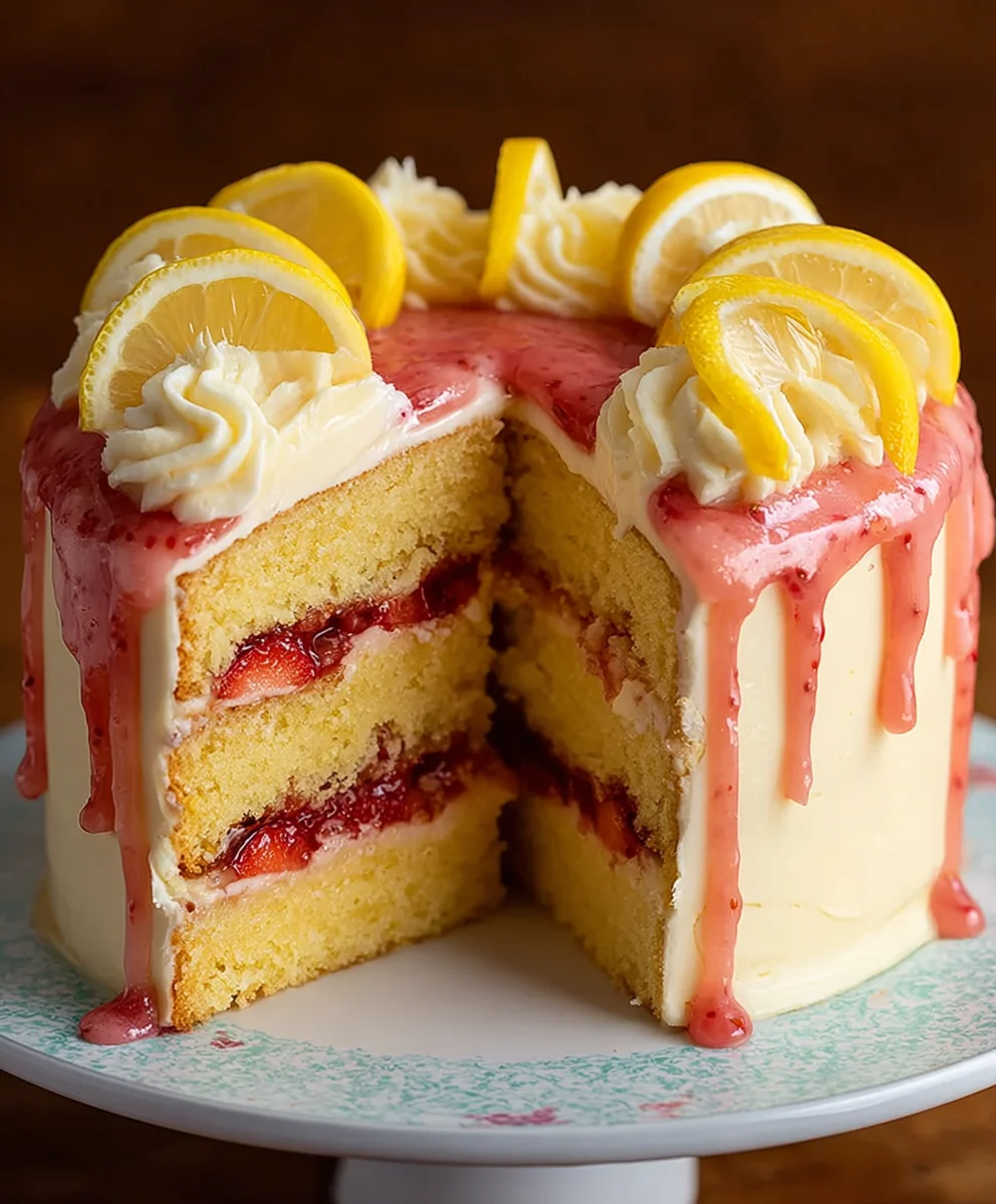 Strawberry Lemonade Cake - Delicious & Easy Recipe