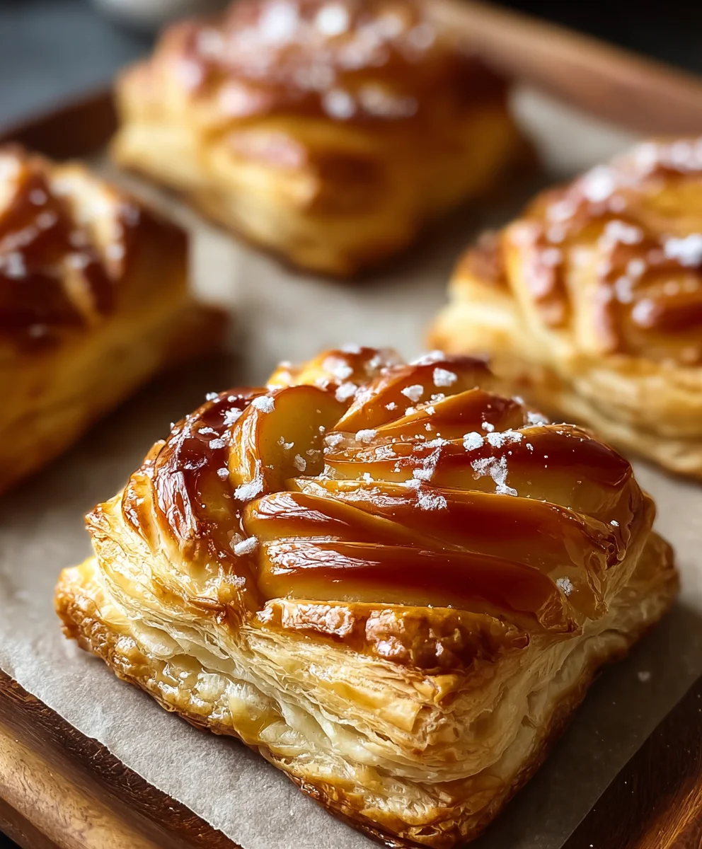 Caramel Apple Puff Pastry Bites-Easy Dessert