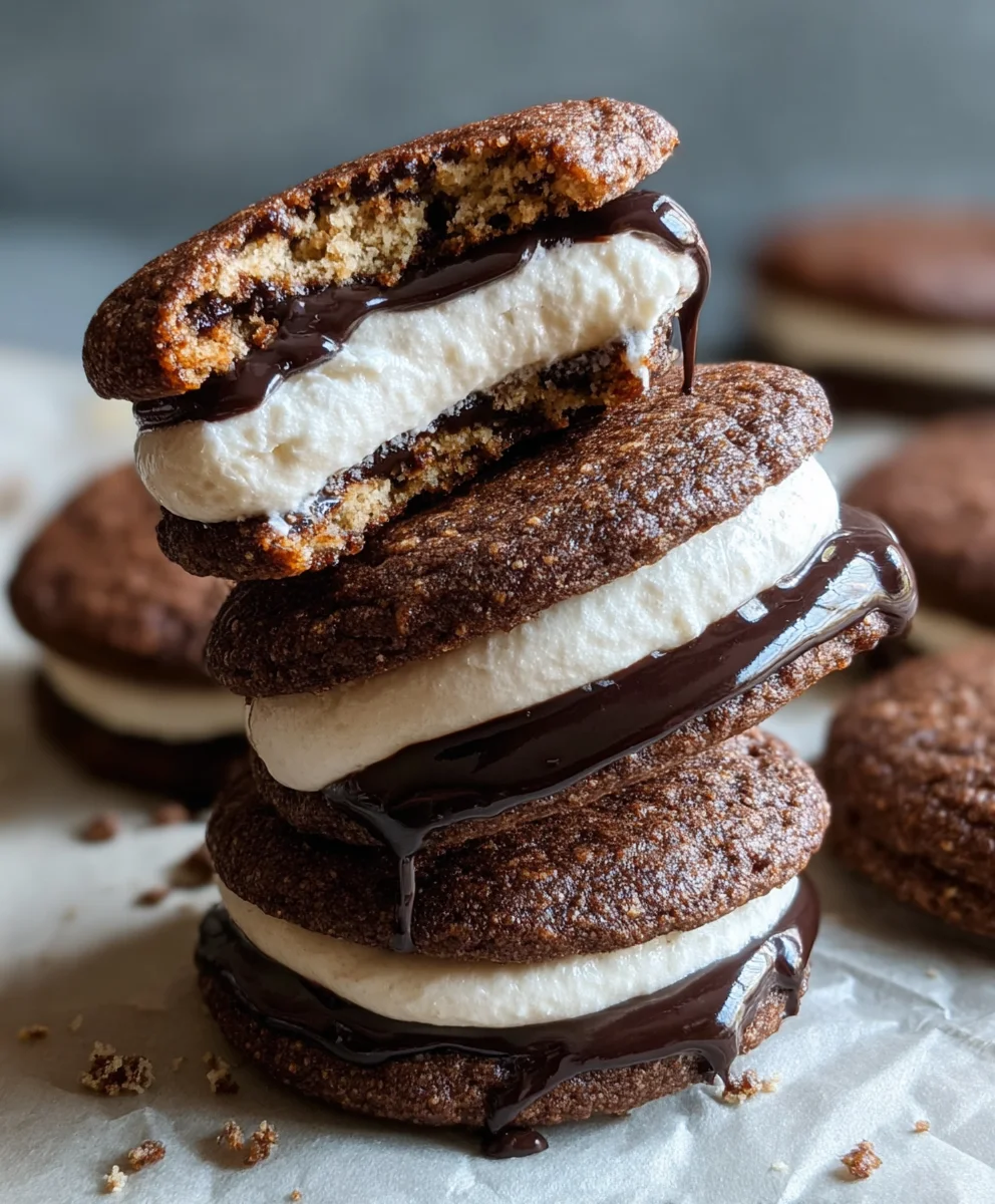 Date-Sweetened Cookie Sandwiches Delight