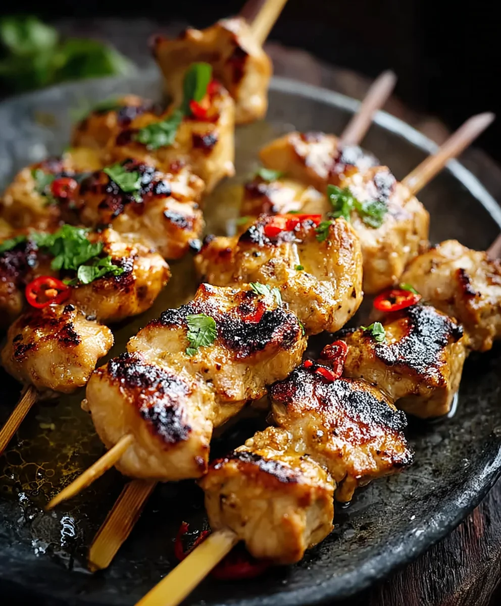 Bang Bang Chicken Skewers- Spicy-Sweet-Easy Recipe