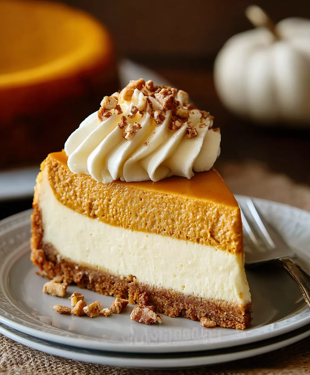 Creamy Pumpkin Cheesecake Recipe - Fall Delight