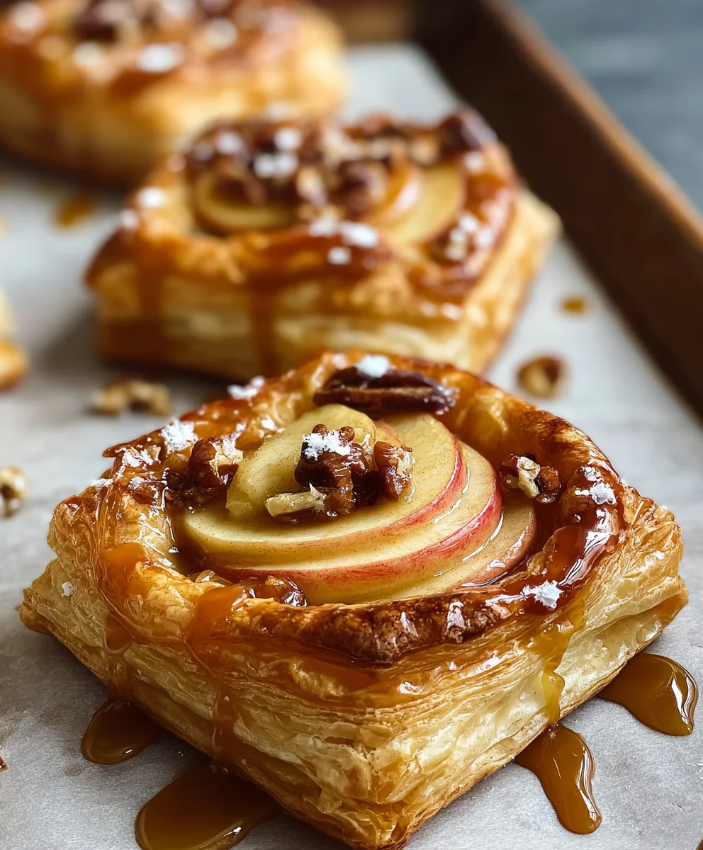 Caramel Apple Puff Pastry Bites-Easy Dessert