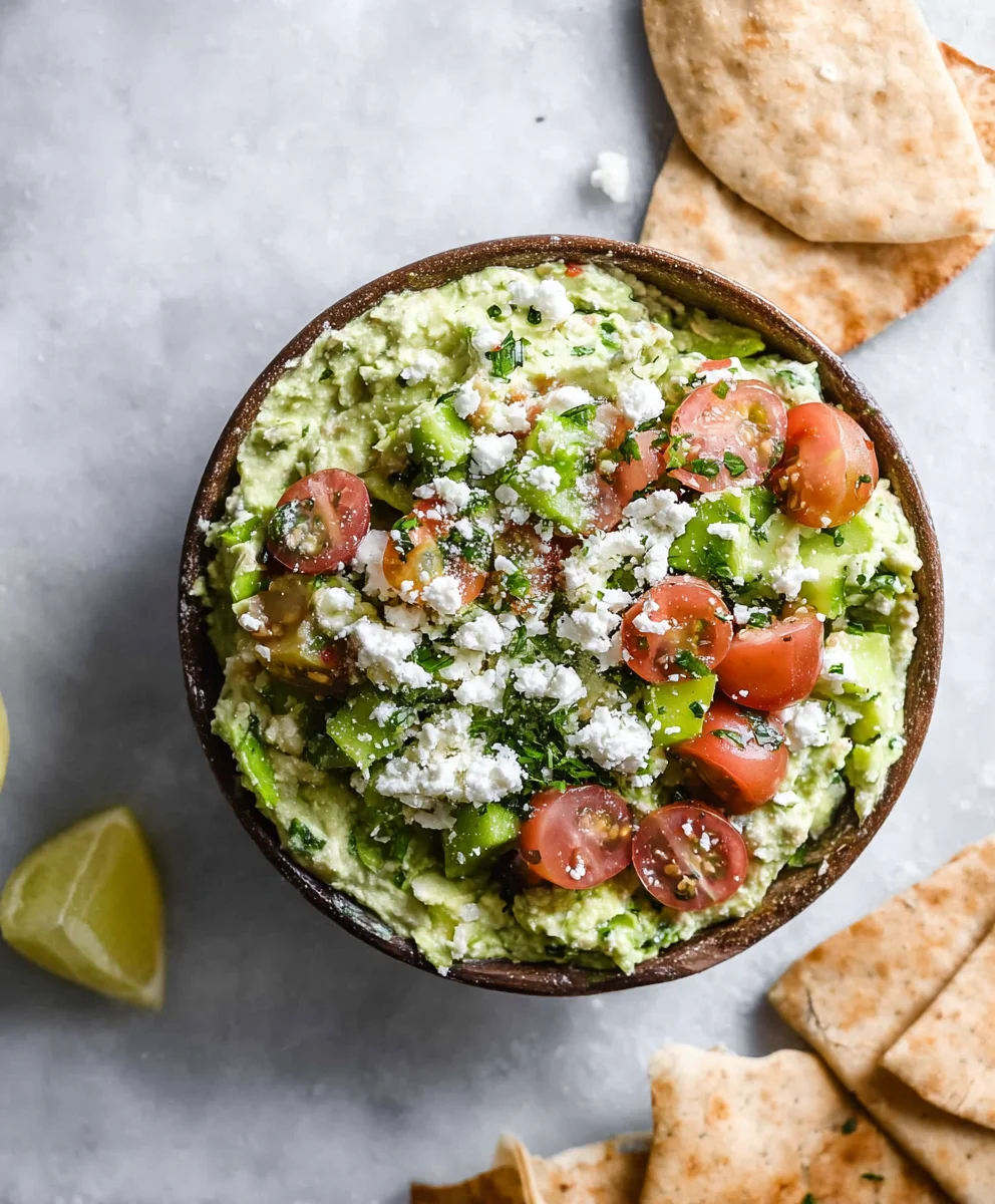 Seriously Addicting Avocado Feta Dip Recipe