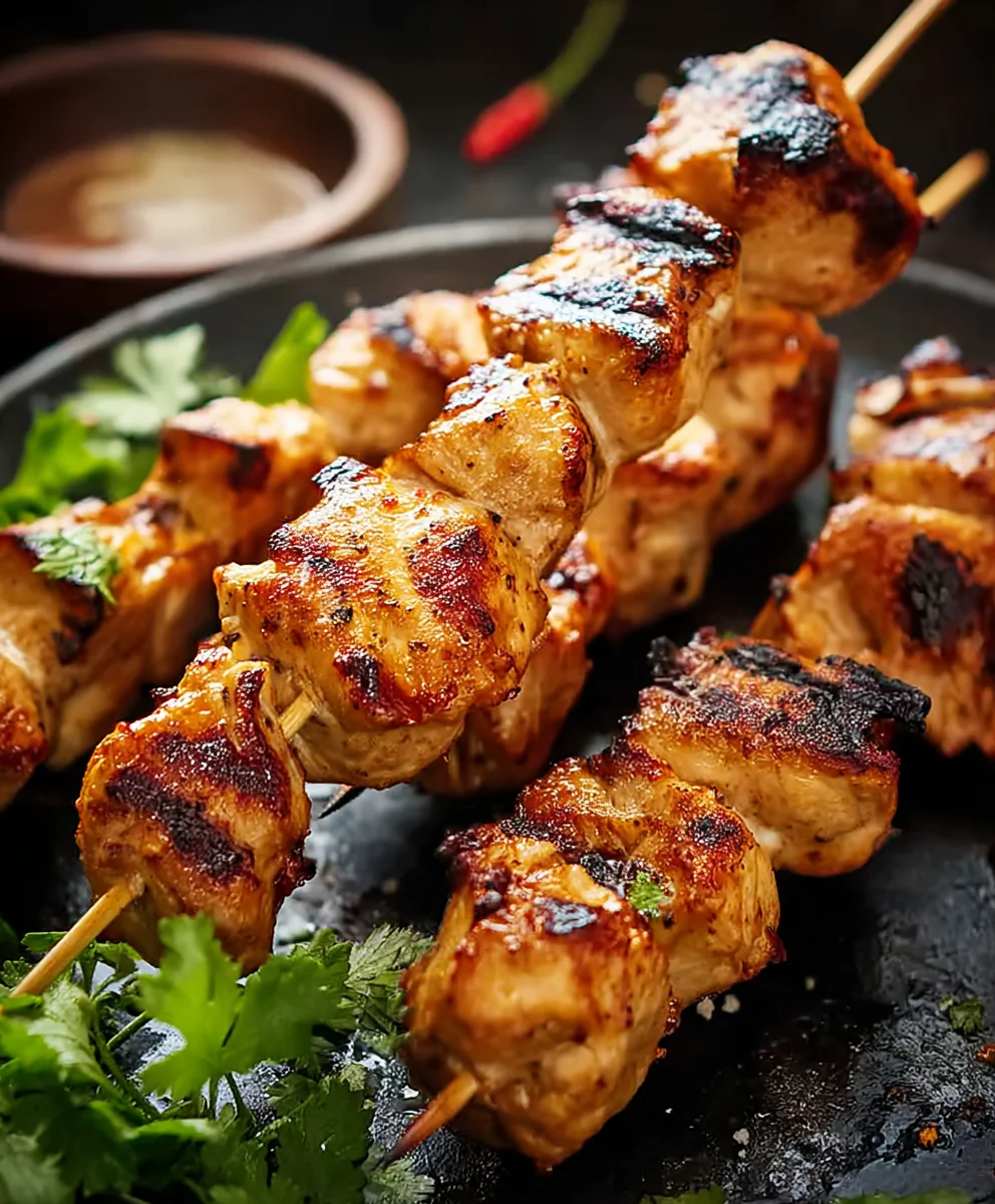 Bang Bang Chicken Skewers- Spicy-Sweet-Easy Recipe