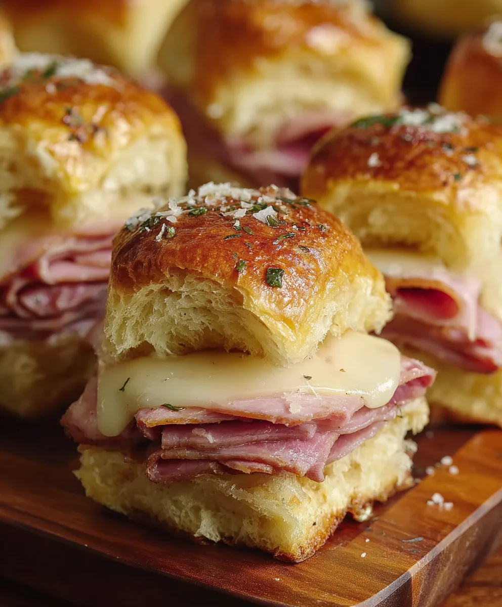Beef Ham Swiss Sliders Easy Appetizer Recipe