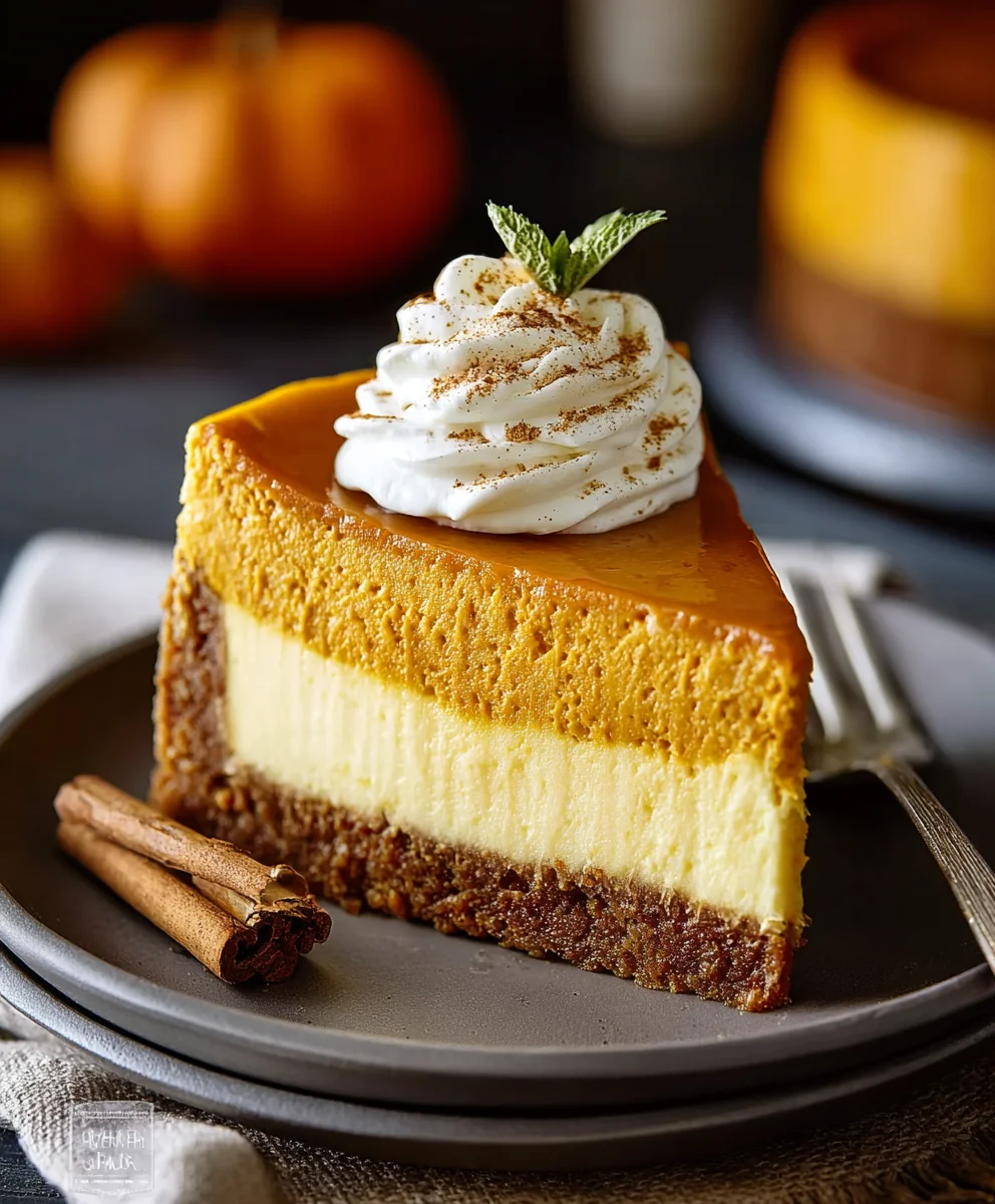 Creamy Pumpkin Cheesecake Recipe - Fall Delight