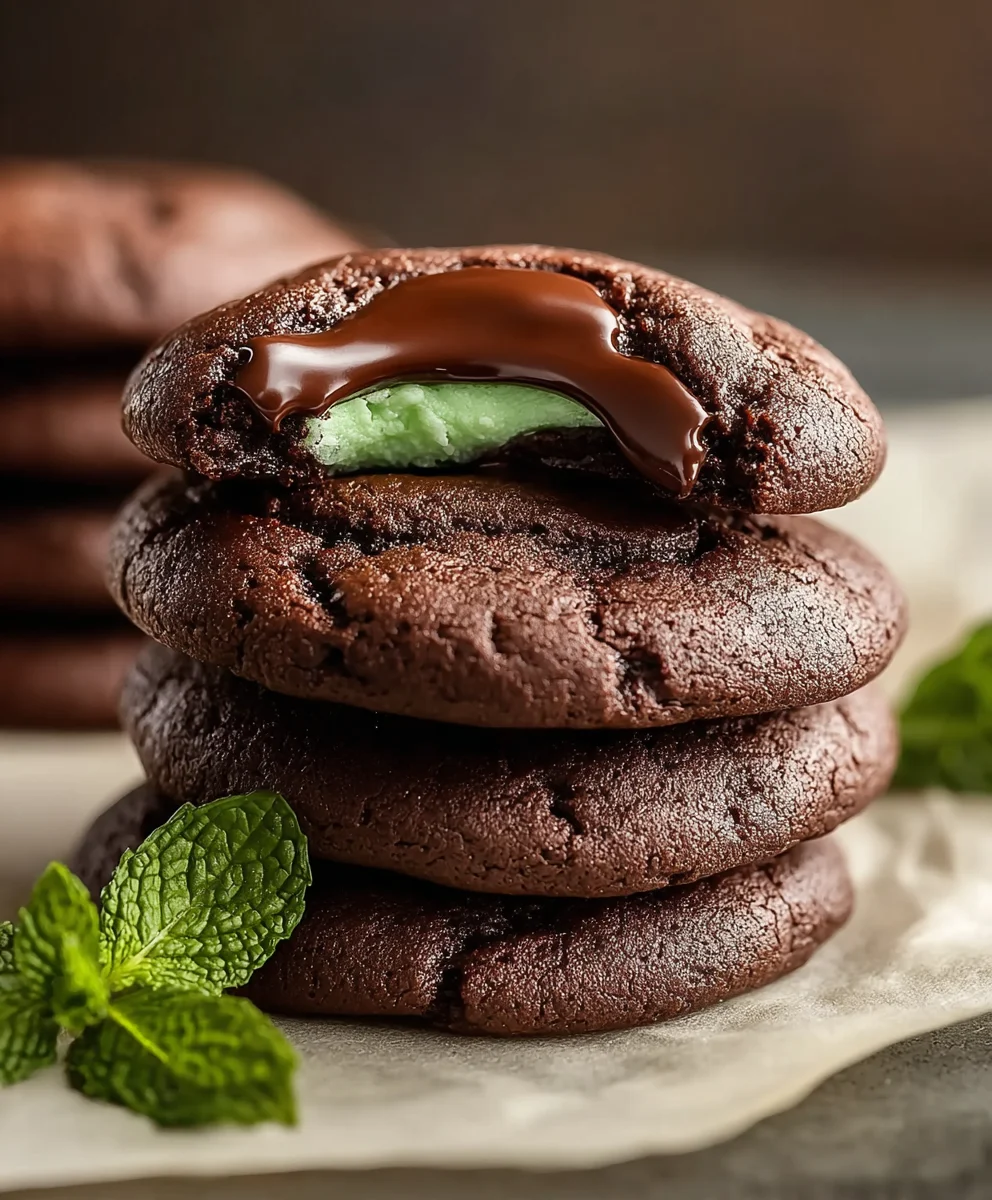 Delicious Mint Chocolate Cookies-Easy Recipe