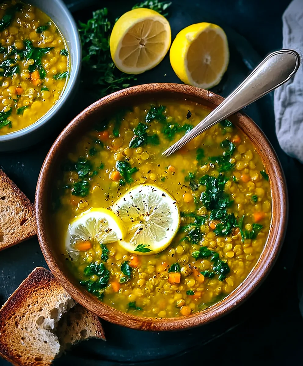 Lemon Turmeric Lentil Soup - Flavorful & Healthy Meal