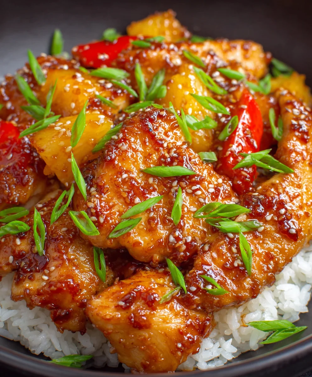 Best Hawaiian Chicken Recipe - Sweet Pineapple & Soy Glaze