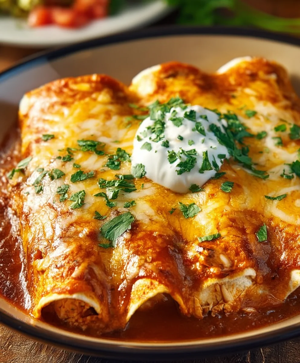 Delicious Chicken Enchiladas- Easy & Flavorful Recipe